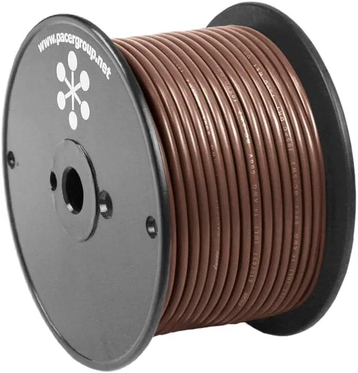Pacer Brown 14 AWG Primary Wire - 100'