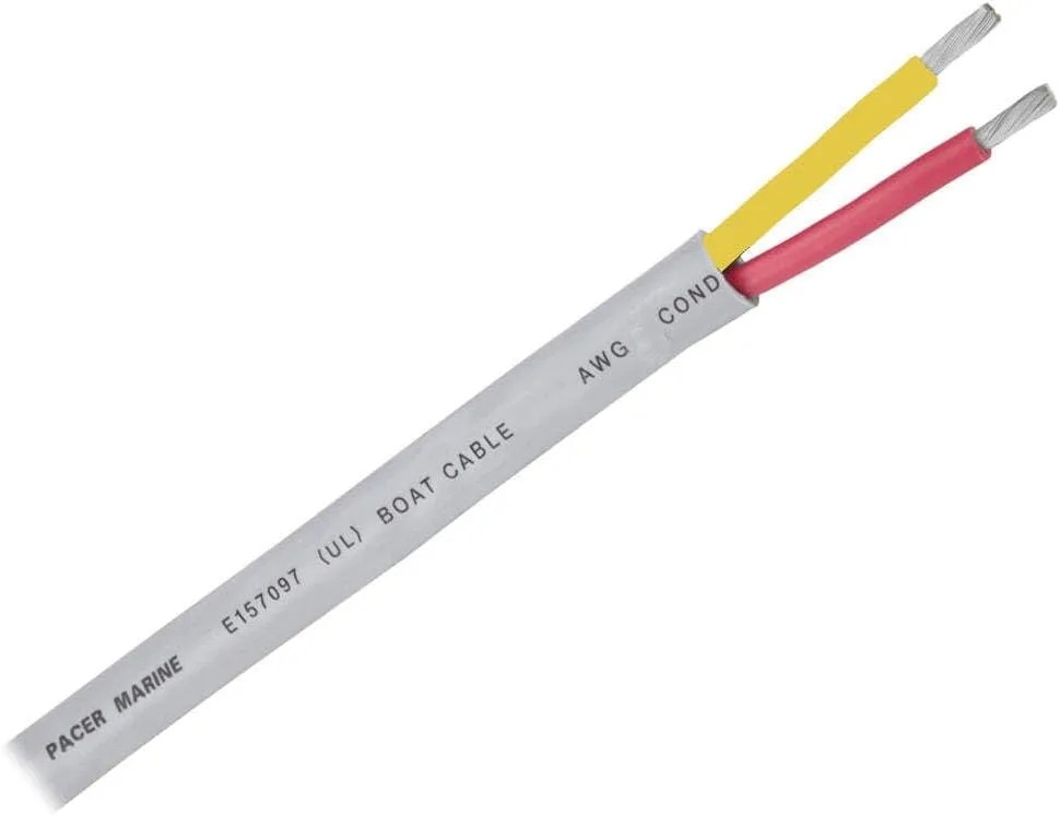 Pacer 14/2 AWG Round Safety Duplex Cable - Red/Yellow - 100'
