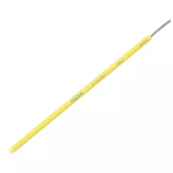 Pacer Yellow 16 AWG Primary Wire - 25'