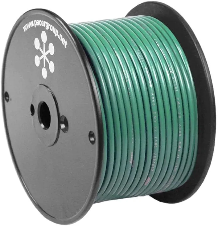 Pacer Green 18 AWG Primary Wire - 100'