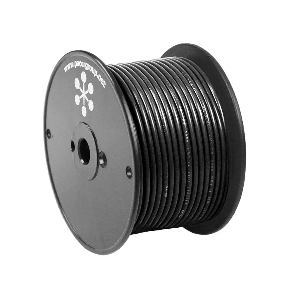 Pacer Black 18 AWG Primary Wire - 100'