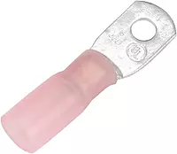 Pacer 8 AWG Heat Shrink Ring Terminal - #10 Stud Size - 25 Pack