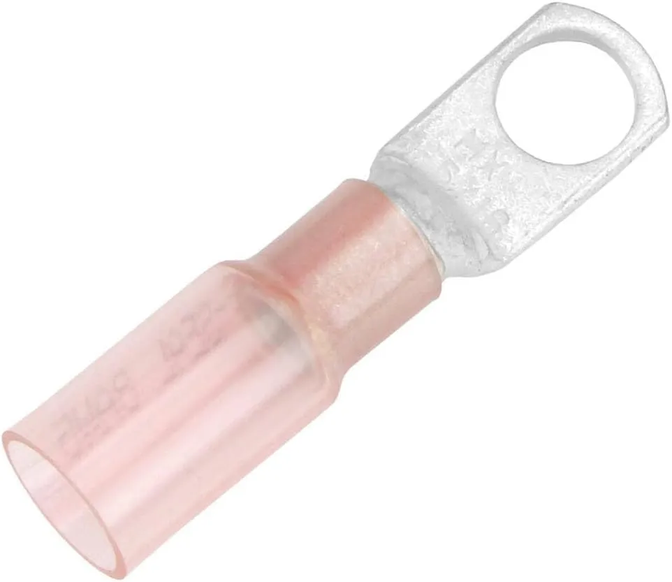 Pacer 8 AWG Heat Shrink Ring Terminal - 5/16" Stud Size - 25 Pack