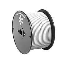 Pacer White 8 AWG Primary Wire - 100'