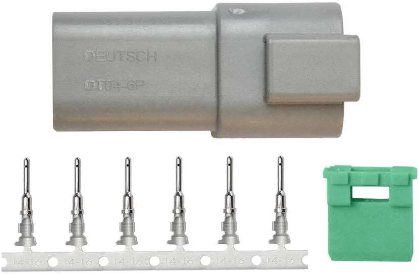 Pacer DT Deutsch Receptacle Repair Kit - 14-18 AWG (6 Position)
