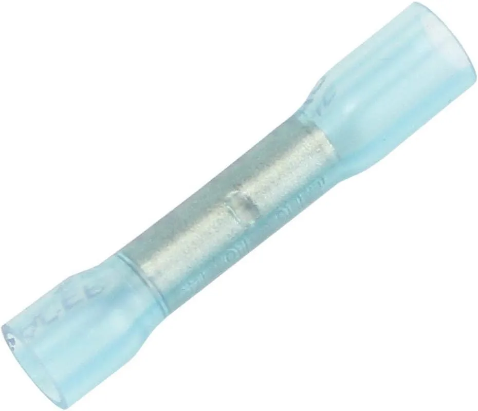 Pacer 16-14 AWG Heat Shrink Butt Connector - 100 Pack