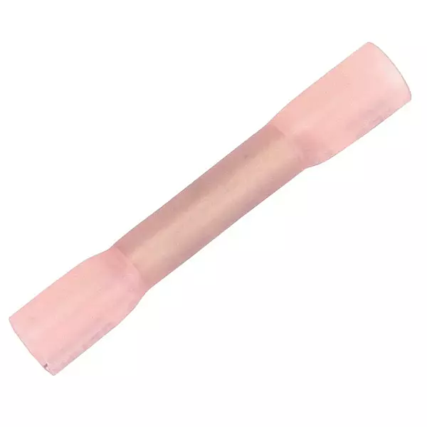 Pacer 22-18 AWG Heat Shrink Butt Connector - 100 Pack
