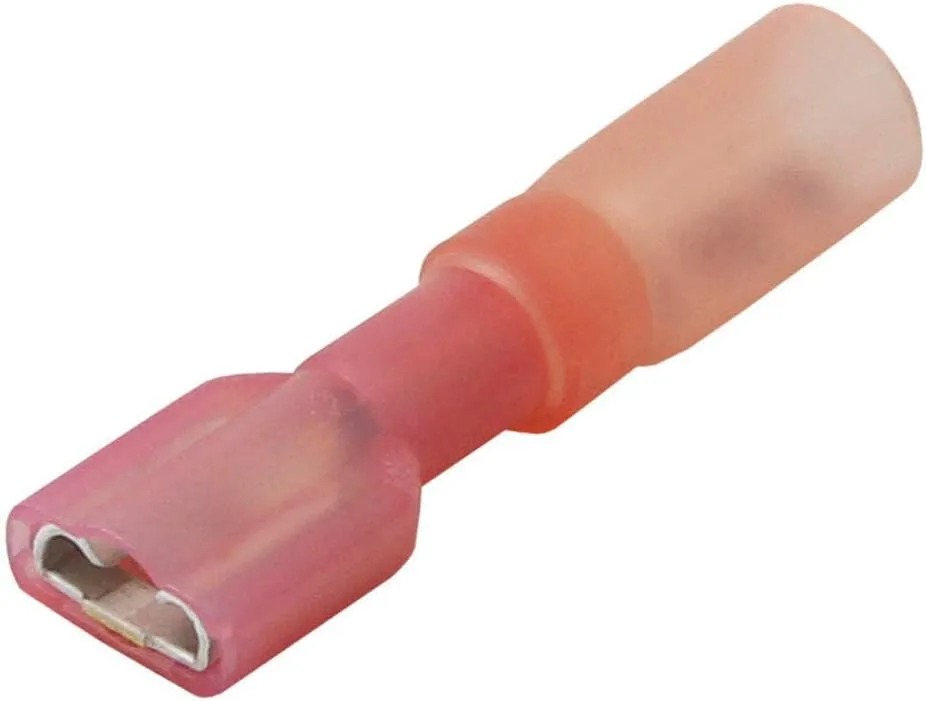 Pacer 22-18 AWG Heat Shrink Female Disconnect - 25 Pack