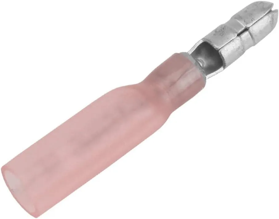 Pacer 22-18 AWG Heat Shrink Male Bullet Terminal - 25 Pack [TBPE18-156-25]
