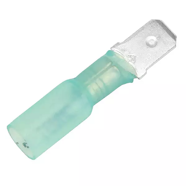 Pacer 16-14 AWG Heat Shrink Male Disconnect - 100 Pack