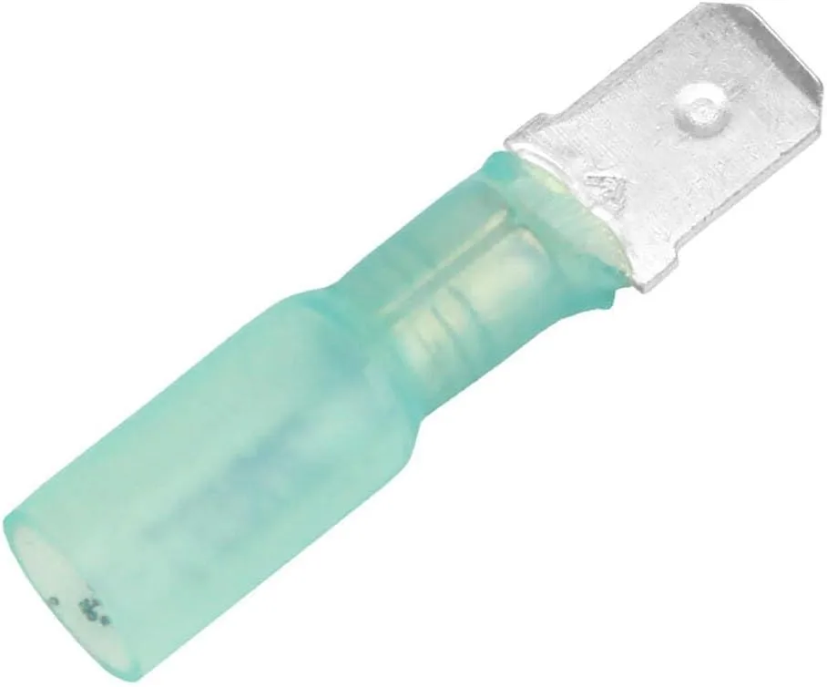 Pacer 16-14 AWG Heat Shrink Male Disconnect - 25 Pack