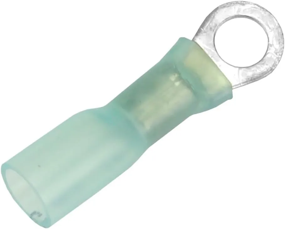 Pacer 16-14 AWG Heat Shrink Ring Terminal - #10 Stud Size - 25 Pack