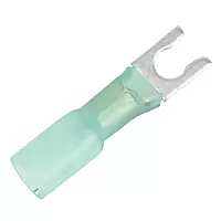 Pacer 16-14 AWG Heat Shrink Spade Terminal - #10 Stud Size - 25 Pack