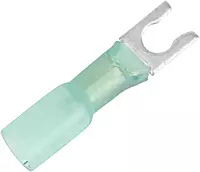 Pacer 16-14 AWG Heat Shrink Spade Terminal - #10 Stud Size - 25 Pack