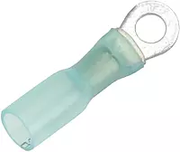Pacer 16-14 AWG Heat Shrink Ring Terminal - #8 Stud Size - 25 Pack