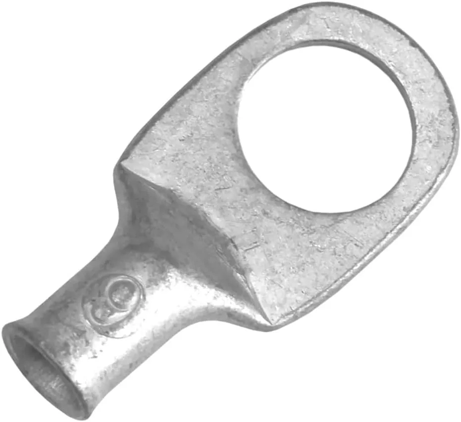 Pacer Tinned Lug 6 AWG - 1/2" Stud Size - 10 Pack