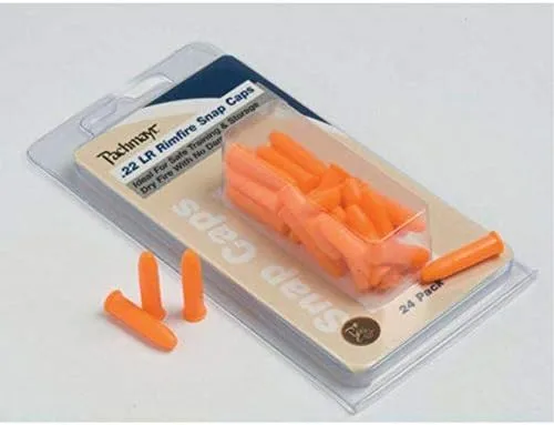 Pachmayr 03200 22 Lr Plastic Safety Snap Caps (24) Pack, Orange, one Size