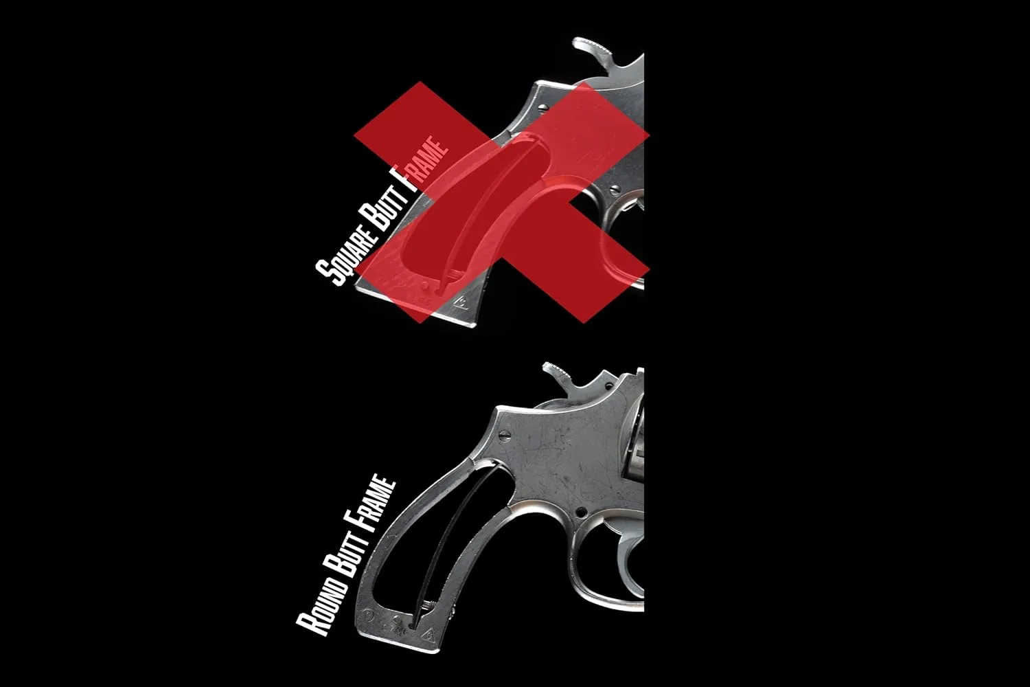 Pachmayr 03252 Compact Grips, S&W J Frame Round Butt,Black