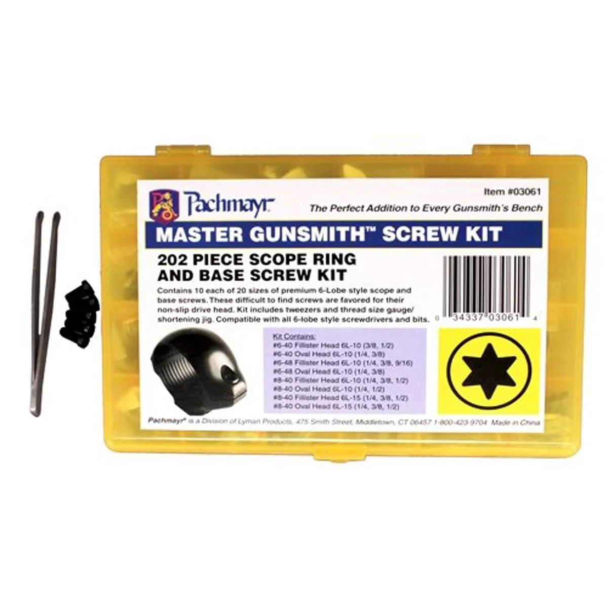 Pachmayr Master Gunsmith Torx-Style Ring and Base Screw Kit