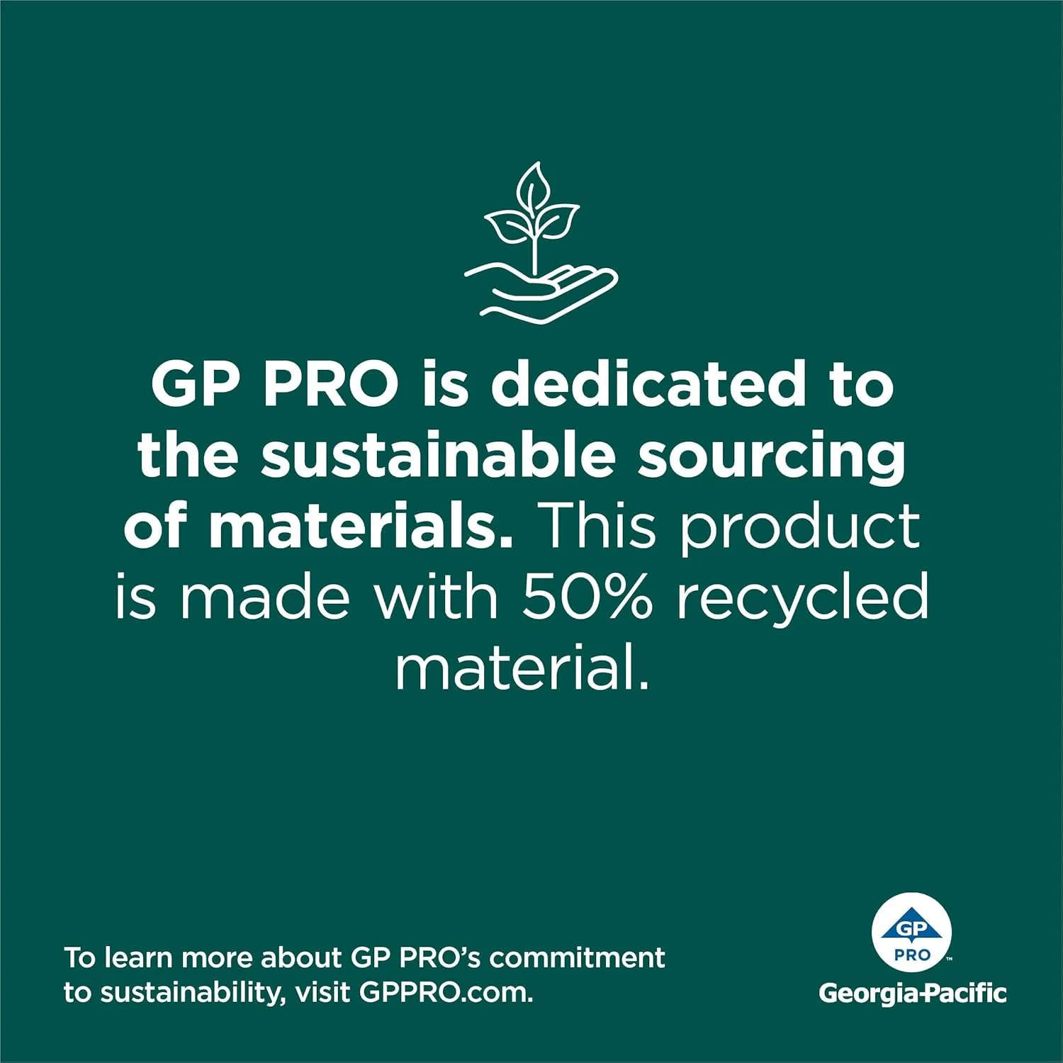 Georgia-Pacific Pacific Blue Basic Recycled Paper Towel Rolls, 26601, 800 ft, 6 Rolls/Case