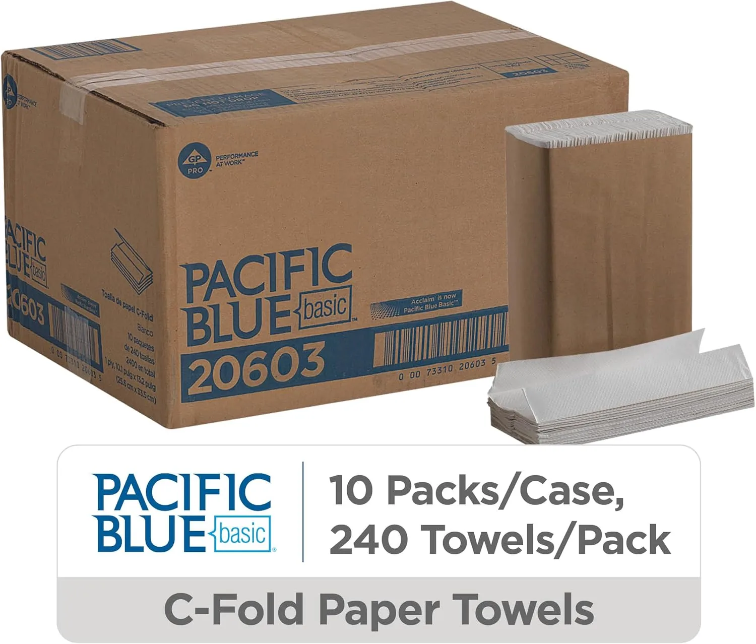 Pacific Blue C-Fold Paper Towels