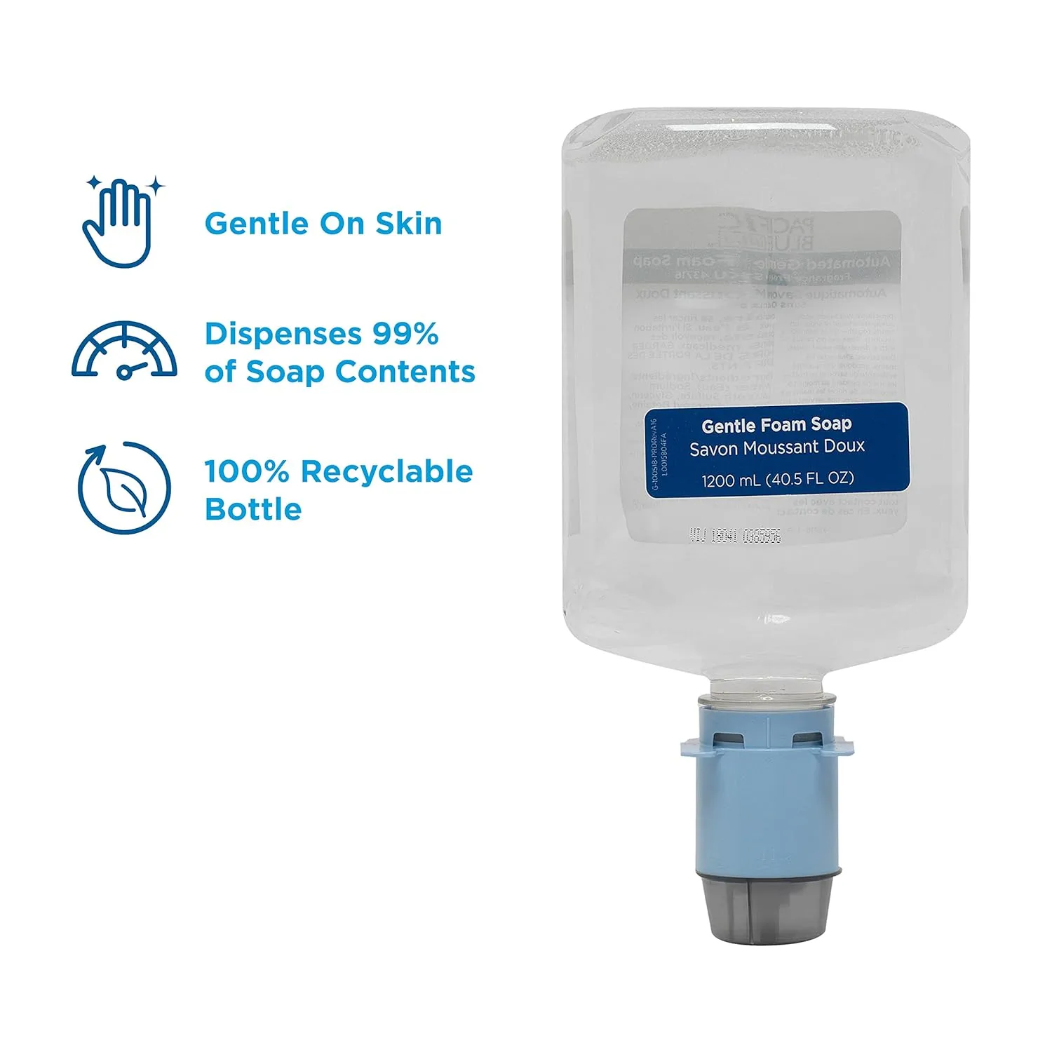 Pacific Blue Ultra Gentle Foam Hand Soap Refill (43716) — Fragrance-Free, 3-Pack