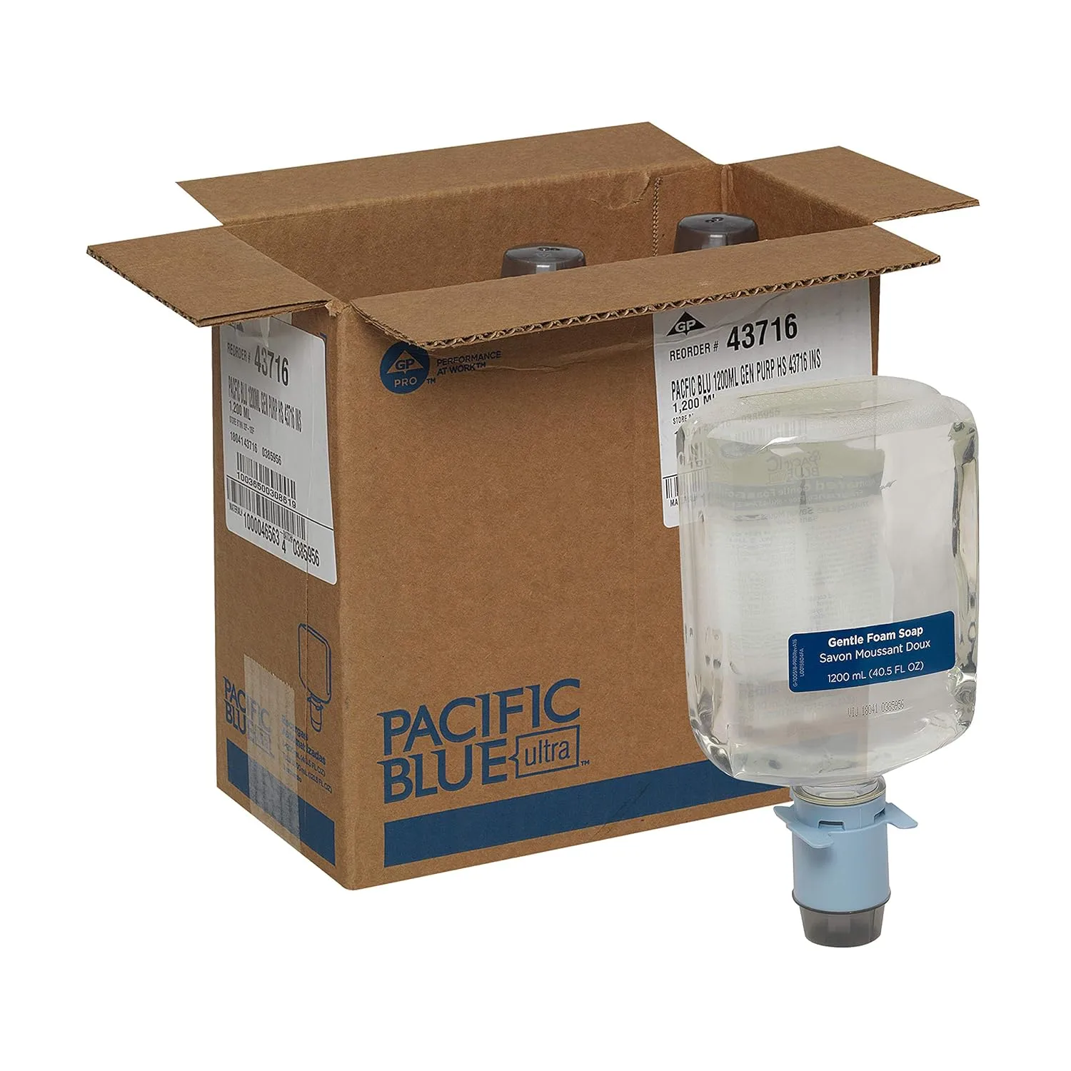Pacific Blue Ultra Gentle Foam Hand Soap Refill (43716) — Fragrance-Free, 3-Pack