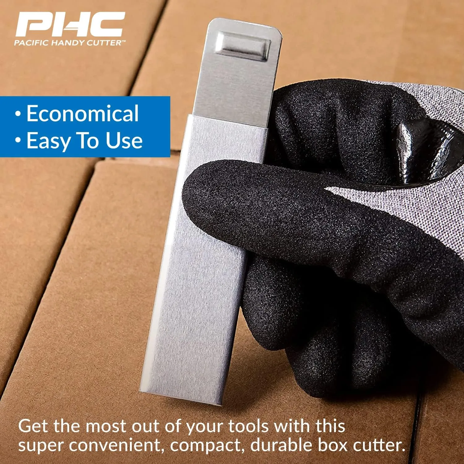Pacific Handy Cutter Inc. HC100 Handy Box Cutter, Tap Open/Tap Close, 12 per Box, Assorted