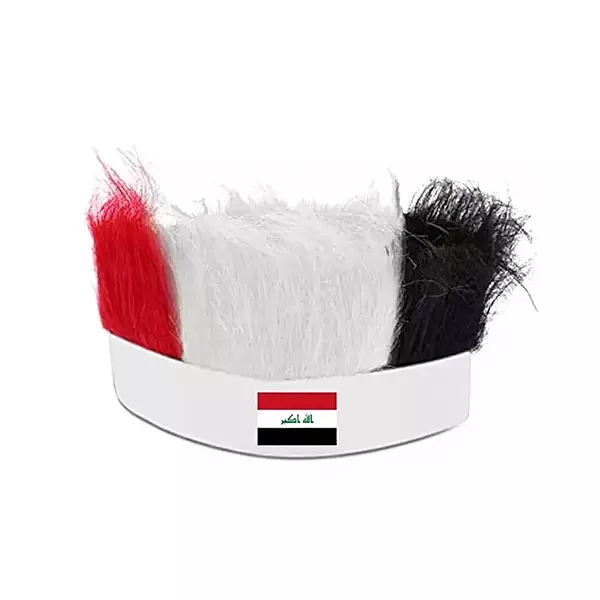 Iraq World Cup 2026 hat with hair