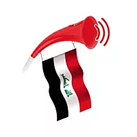 Curved Football Fan Horn Plastic Vuvuzela Colorful
