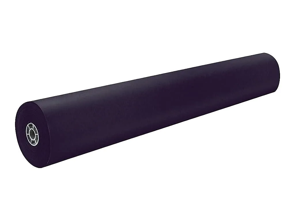Pacon 63300 Rainbow Duo-Finish Colored Kraft Paper, 35 lbs., 36-Inch x 1000 ft, Black