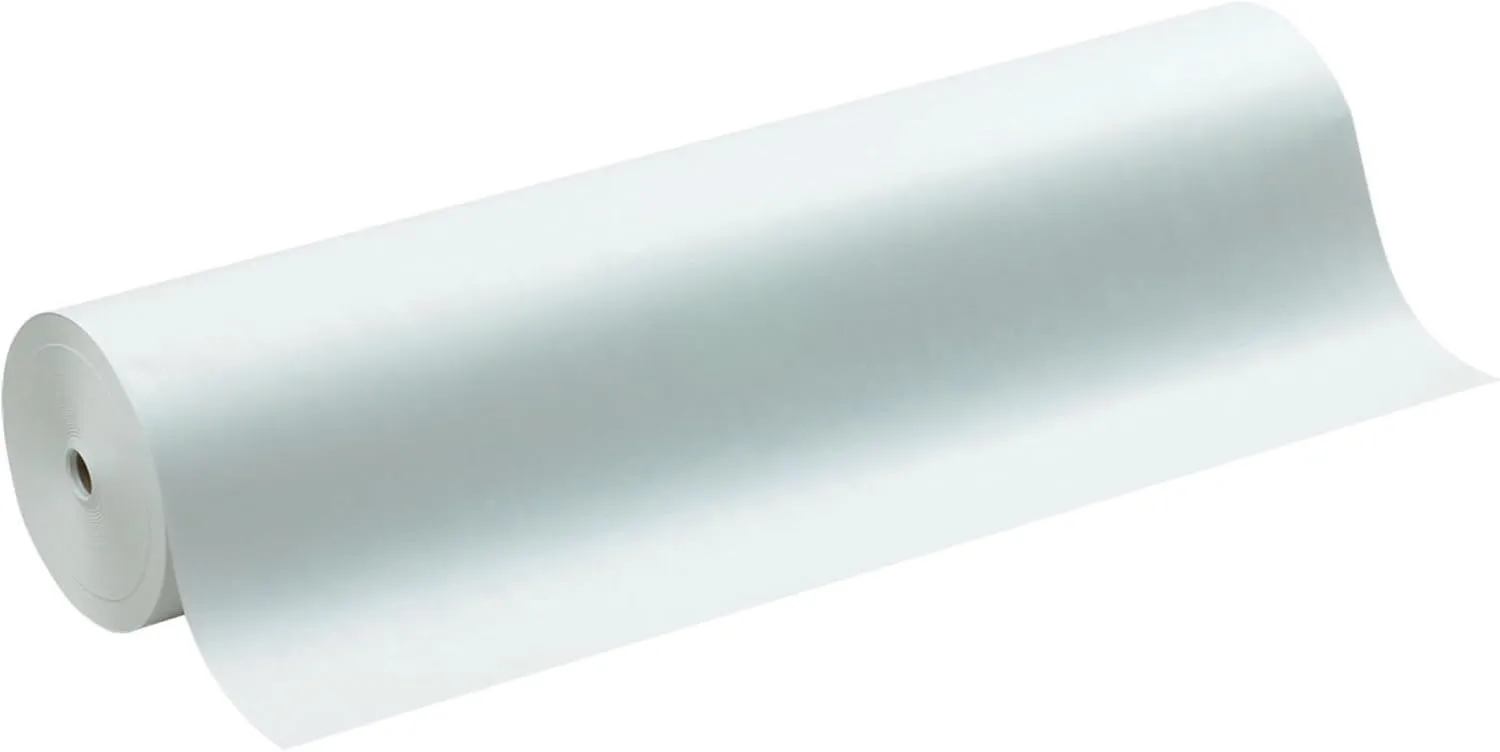 Pacon White Kraft Lightweight Paper Roll, 3-Feet by 1,000-Feet (5636)