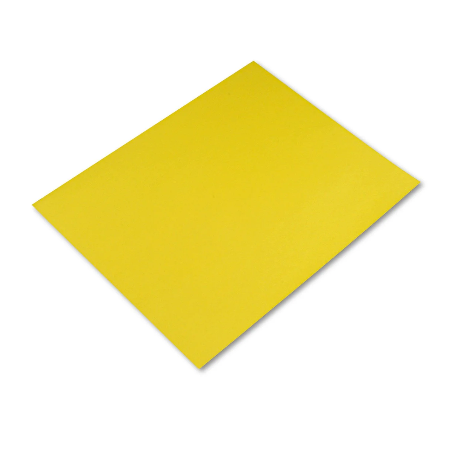 Pacon Peacock 100% Recycled Railroad Board, 22in x 28in, 4-Ply, Lemon Yellow, Carton Of 25 Sheets