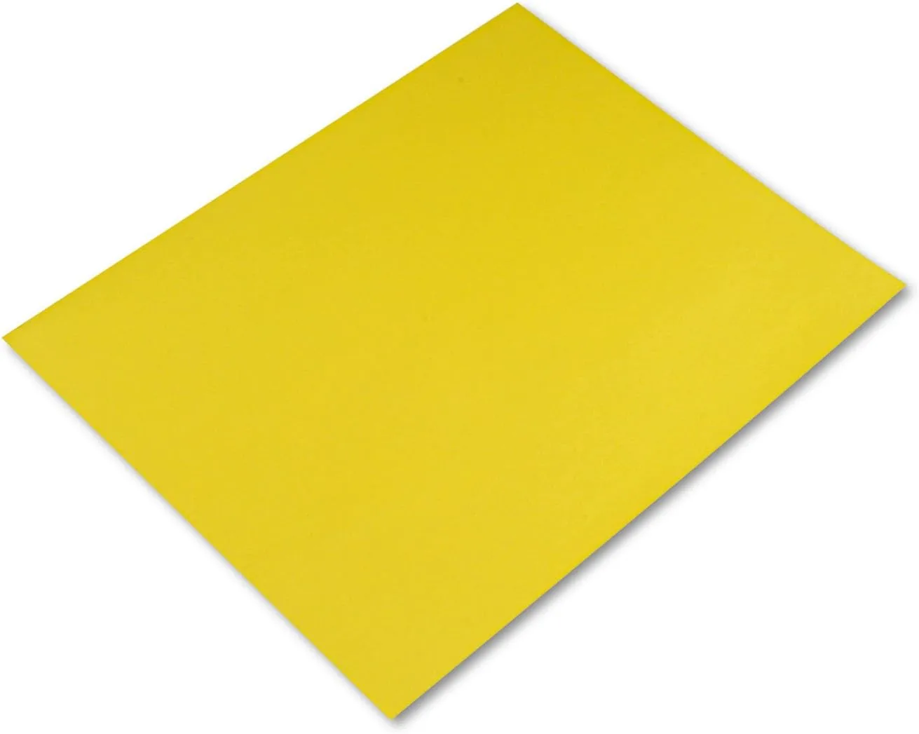 Pacon Peacock 100% Recycled Railroad Board, 22in x 28in, 4-Ply, Lemon Yellow, Carton Of 25 Sheets
