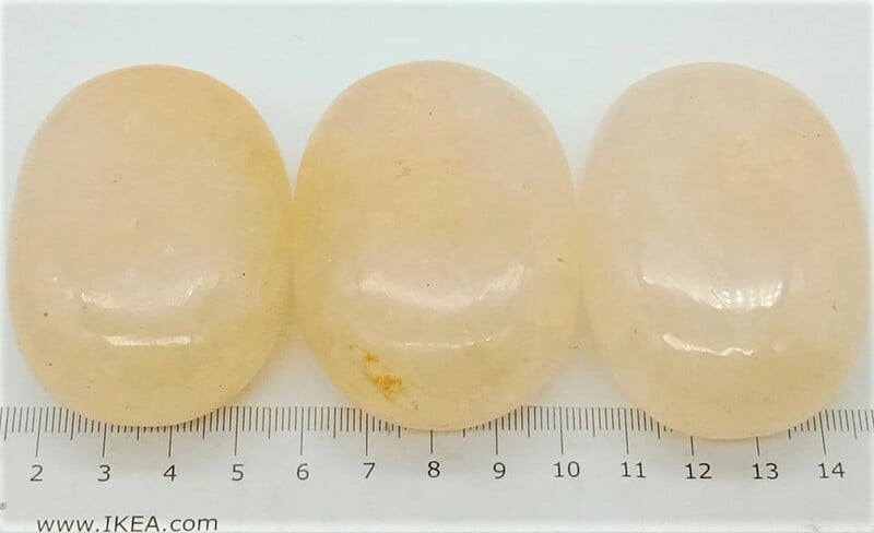 Gold Quartz Palmstones (India)