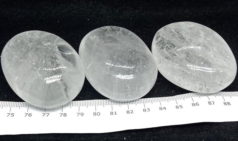 Clear Quartz Palmstones (India) Clear Quartz Palmstones (India)