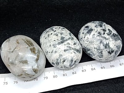 Green Tourmaline Matrix Palmstones (India)