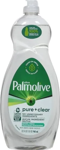 Palmolive Ultra Liquid Dish Soap, Pure and Clear, 32.5 Fl Oz