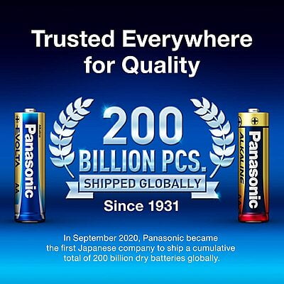 Panasonic Alkaline D Size battery ,Pack of 2 Panasonic Alkaline D Size battery ,Pack of 2