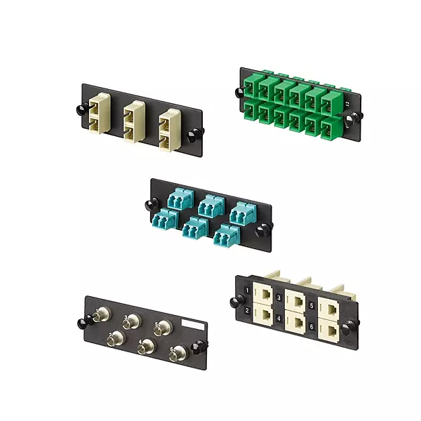 Panduit FAP12WBUDLCZ Single-Mode 12-Port Fiber Adapter Panel with Zirconia Ceramic Split Sleeve, Blue