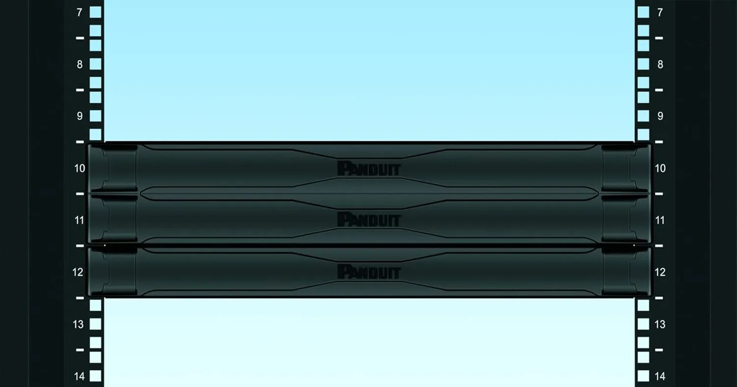 PANDUIT Tool-less Blanking Panel, 1RU, Black (5-Pack)