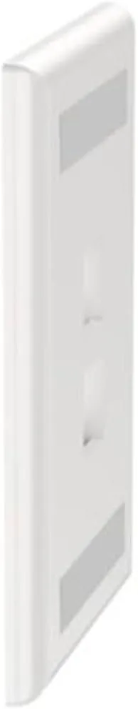 Panduit NK2FWHY 1-Gang 2-Port Faceplate with Label, White