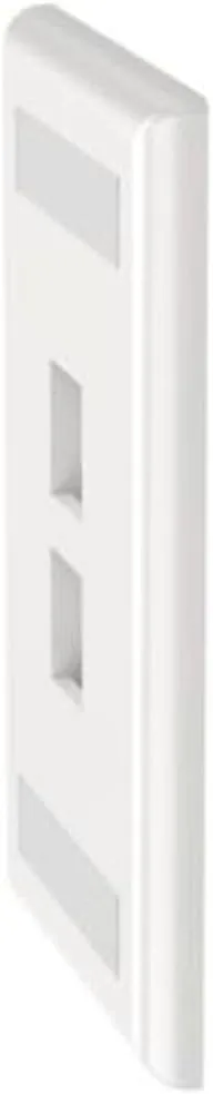Panduit NK2FWHY 1-Gang 2-Port Faceplate with Label, White