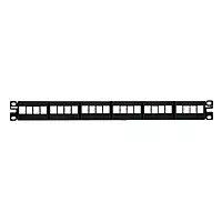 Panduit NKFP24Y Category-6 24-Port Flat Modular Patch Panel, Black