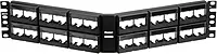 Panduit CPPLA48WBLY Angled 48-Port Patch Panel, Black