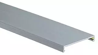 Panduit Panduct C2LG6 Type C Duct Cover, 6 ft L x 2.29 in W x 0.35 in H, PVC, Light Gray