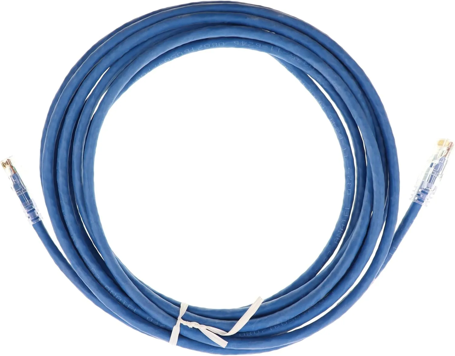 Panduit UTPSP15BUY Category-6 8-Conductor Strain Relief Clear Boot Patch Cord, 15-Feet, Blue