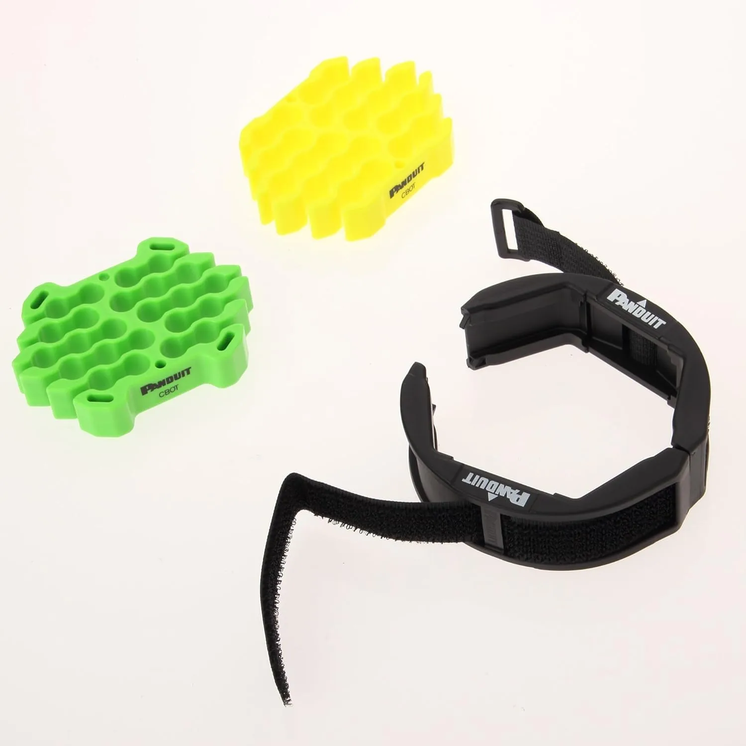 Panduit CBOT24K Cable Organizing Kit, Tool Kit Includes: Jacket Cover, Hook and Loop Fastener, Green Cable Organizing Insert