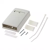 Panduit CBX4IW-AY 4-Port Surface Mounting Box for LD3/LDPH3/LD5/LDPH5, Off White