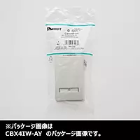 Panduit CBX4IW-AY 4-Port Surface Mounting Box for LD3/LDPH3/LD5/LDPH5, Off White